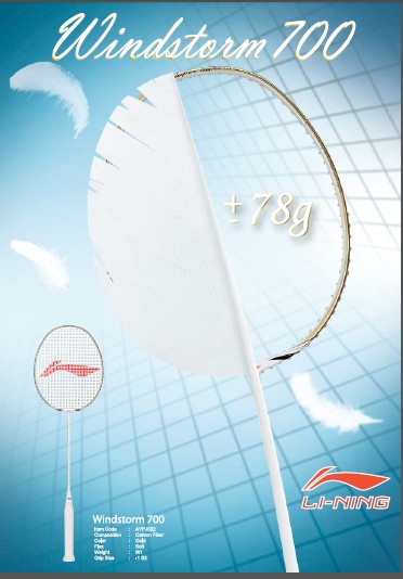 Li-Ning Windstorm 700 Badminton Rackets 2014 collection